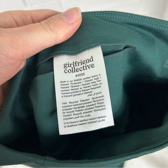 Girlfriend Collective Green Cropped Leggings Size XXS - Picture 3 of 12